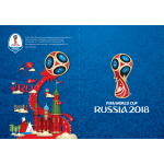 Обложка на паспорт "Эмблема", синяя